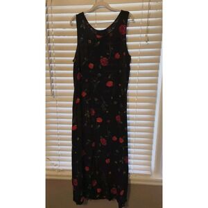 Vintage Womens Dress Floral Y2K Maxi Bohemian Cottagecore Size 16